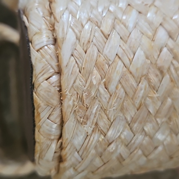 Jeffrey Campbell Marla woven natural sea grass heeled sandals size 7 - Picture 10 of 11